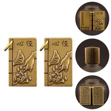 3 Pcs Brass Keychain Pendant DIY Keyring Charm Ornaments Bag Hanging Pendants