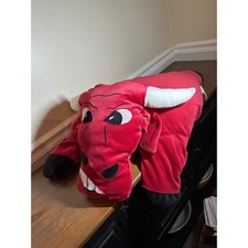 Chicago Bulls Benny the Bull Mascot Plush Pillow Pet Red NBA Basketball Fan Gift