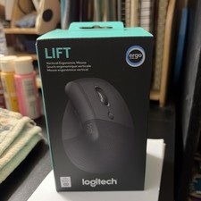 Logitech Lift Vertical Ergonomic Right Hand Mouse w/ 4 Buttons - Graphite NEW 