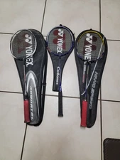 3 badminton racquets    --nanospeed 9000 ---   armourtec500 ----  carbonex7000