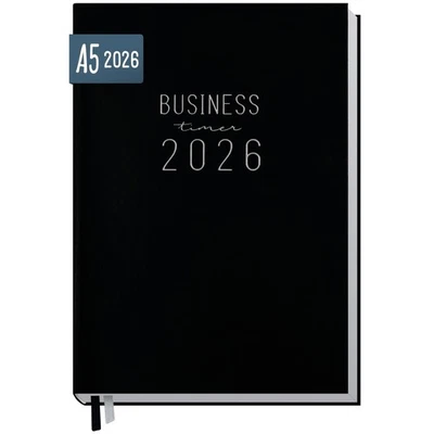 HÄFFT-VERLAG GMBH Business-Timer 2026 / A5 / Schwarz / Häfft-Verlag
