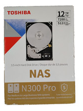 Toshiba N300 Pro 12TB 3.5 inch Internal Hard Drive CMR SATA 6 Gb/s 7200 RPM 512 