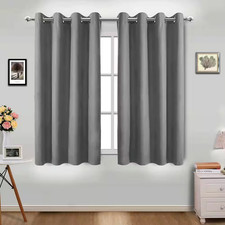 42 In. W X 45In. L Blackout Curtains with Grommet Top Room Darkening Noise Reduc