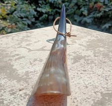 Unisex Gift Shoe Horn Long Handle Ox Natural Finished Real Horn Personalized