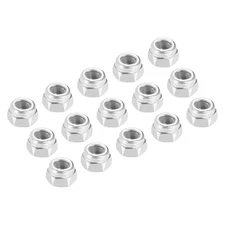 100Pcs M2.5x0.45mm Hex Nylon Inserted Self-Lock Nut Fastener Carbon Steel