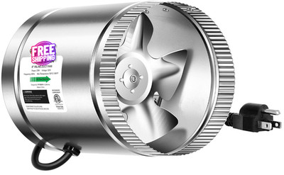 Ventilador De Ventilación De Conducto En Línea Para Tienda De Cultivo 240 Cfm 6''