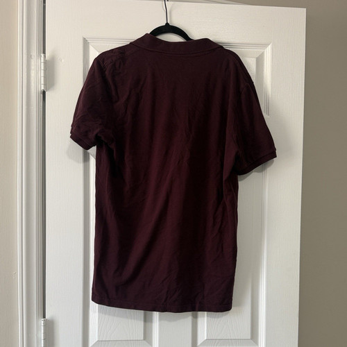 American Eagle Outfitters Flex Men's Classic Fit Solid Burgundy Polo Shirt L