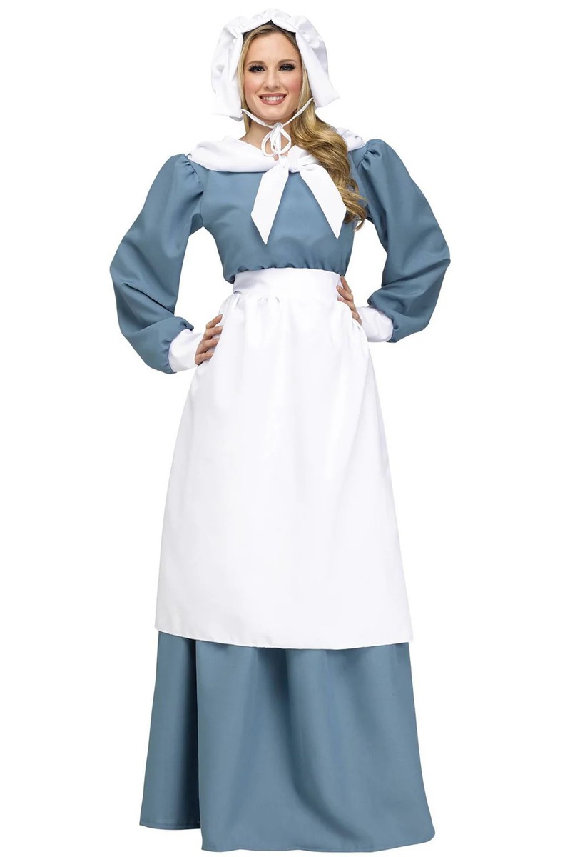 Pilgrim Girl Adult Costume Small/Medium Pilgrim Girl Adult Costume Small/Medium