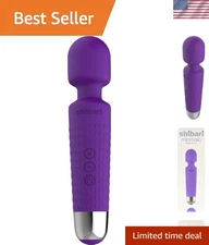 Lightweight 20-Speed Wireless Power Wand Massager - Waterproof & Silicone Design