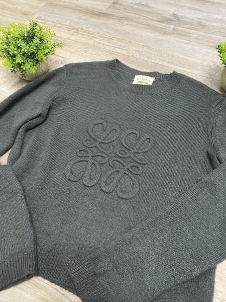 Women Loewe Sweater Grey Viscose 36 / S / 44
