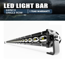 126W Single Row LED Light Bar 44in/46in Ultra-Slim Combo Beam Work Light for 4x4