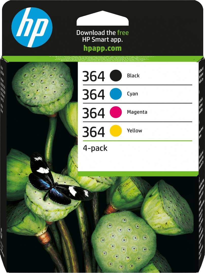 Original HP 364 Combo Ink Cartridges for Photosmart Printers 5510 B110a