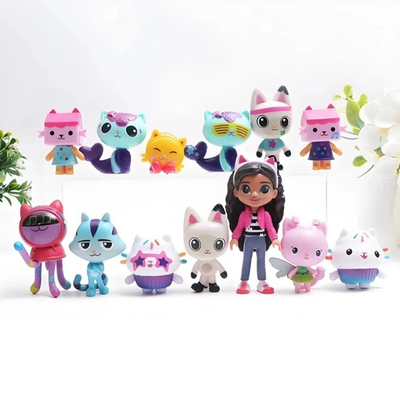 Gabby出品　まとめて 13pcs/set Gabby's Dollhouse Action Figure Cute Doll Collection