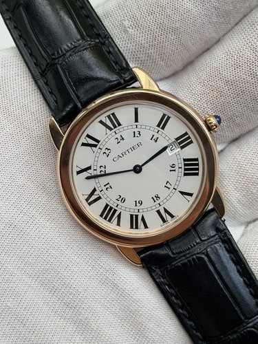 Cartier Ronde Solo 36mm 18k Rose Gold Ref 3602