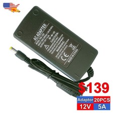 10 50 Pack AC To DC Adapter 12V 5A 60W Switching Power Supply For CCTV Led Strip
