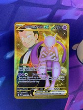 Pokemon Destined Rivals Team Rocket’s Mewtwo ex 240/182 Gold Hyper Rare NM on eBay