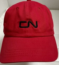 Vintage Canadian National Railway Cap Hat Embroidered Logo FREE SHIPPING