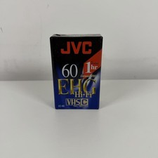 JVC EHG60 VHS-C PAL SECAM 60 Mins SP / 120 Mins LP Factory Sealed NEW