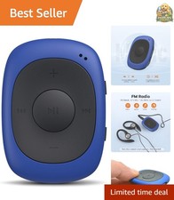 Lightweight 8GB Clip-On MP3 Player with FM Ra...