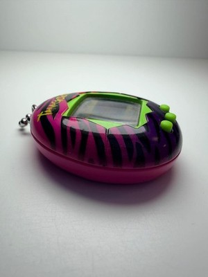 Tamagotchi Bandai Gen 1 Pink Virtual Reality Pet with Zebra