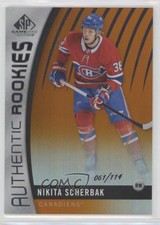 2017 SP Game Used Authentic Rookies Orange Rainbow /114 Nikita Scherbak #135 1hh