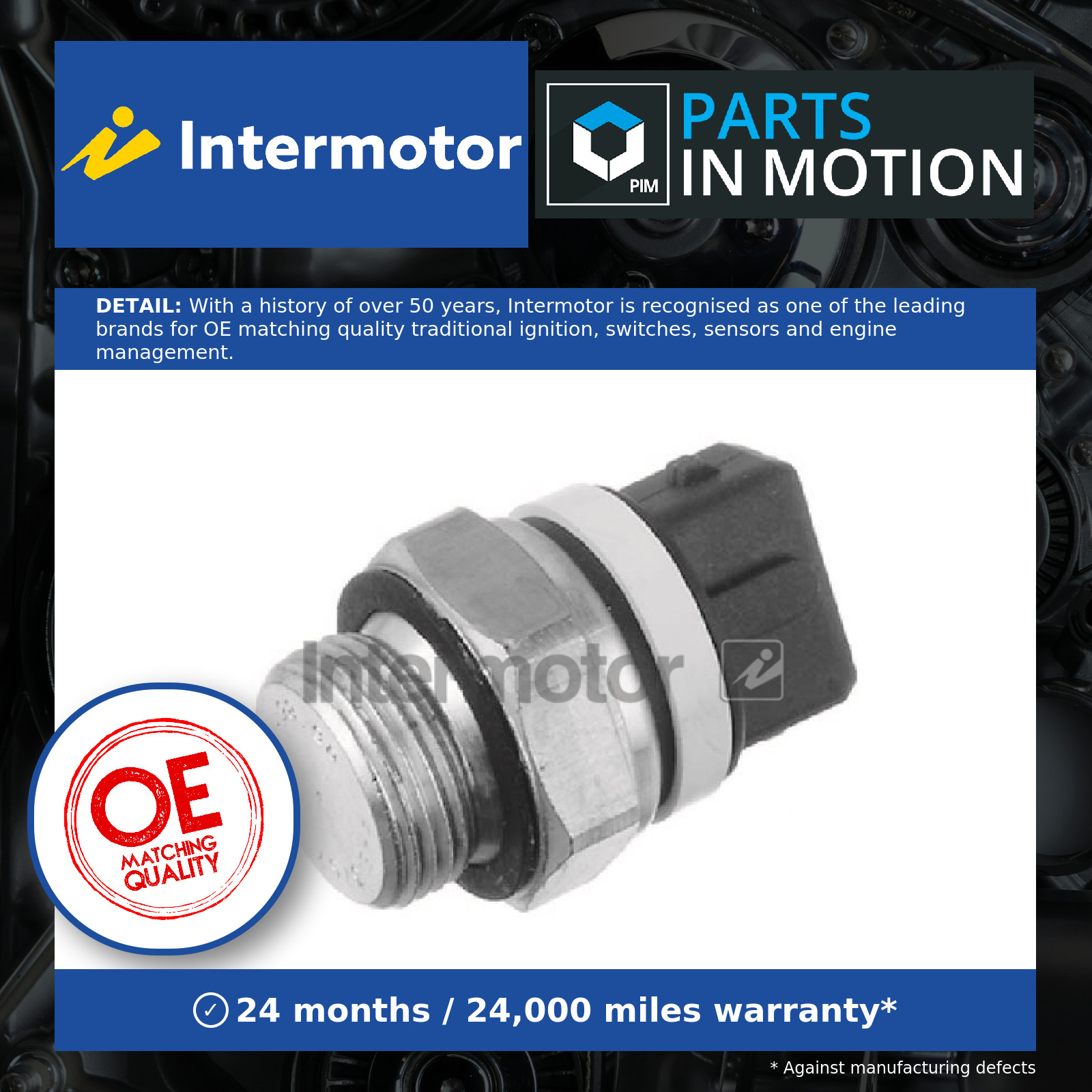 Radiator Fan Switch 50107 Intermotor 3533186CA0 3533186CB0 126423 96009503 New