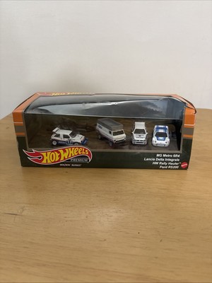 Hot Wheels Premium MG Metro 6R4 Lancia Delta Integrale HW Rally Hauler  Ford RS