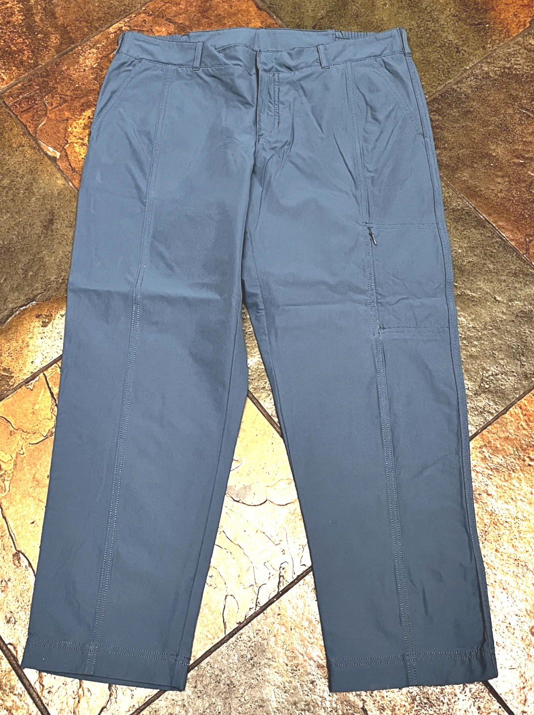 KIRKLAND 4 x 26 Slate Blue Nylon Blend Quick Dry Trail Hiking Anything Pants