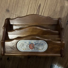 VTG Rare International Marmalade Geese Apple  Wooden Wall Letter Hanging 