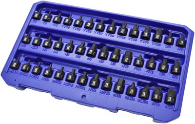 Astro Pneumatic 78142 42pc Low Profile Nano Impact Bit Socket Set 1/4 Drive New