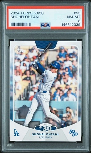 2024 TOPPS 50/50 SHOHEI OHTANI 53 SHOHEI OHTANI PSA 8 2339