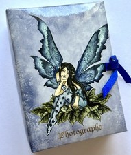 AMY BROWN Photo Album WISTFUL Vintage Photograph Postcard Book Holds 100 Photos