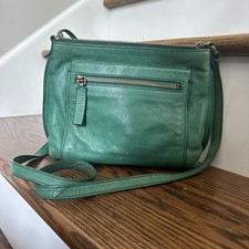 Fossil Vintage Leather Crossbody Purse Mint