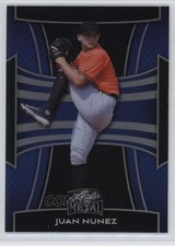 2025 Leaf Metal Blue Prismatic 28/49 Juan Nunez #110 4z8