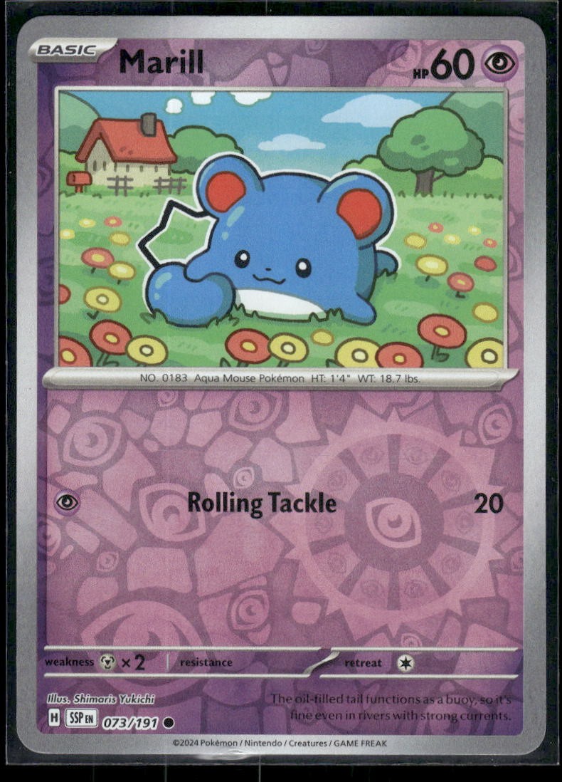 Marill Common SV08: Surging Sparks 073/191 NM