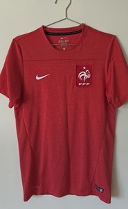Nike Dri-Fit Soccer Jersey France French Football Federation Red Men's Medium 