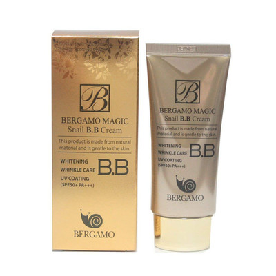 Bergamo Magic Snail Bb Cream 50Ml /Intense Care Wrinkle Care Sunblock/Korean