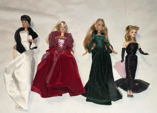 New ListingBarbie Collector Edition Vintage Fashion Dolls Lot of 4 Evening Gowns Erica Kane