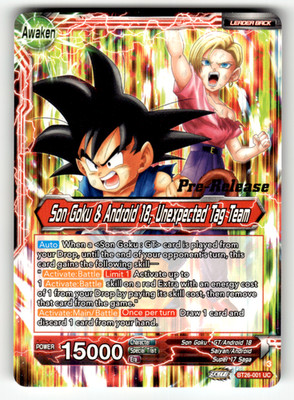 Son Goku // Son Goku & Android 18, Unexpected Tag Team BT26-001 Ultimate Advent
