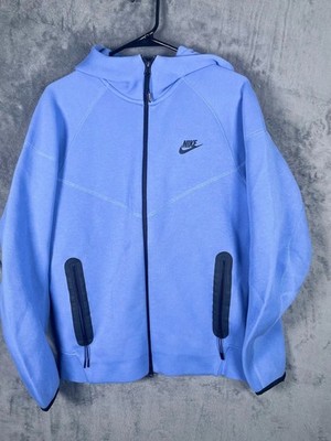 Nike Tech Fleece Windrunner Full Zip Hoodie Polar Blue Men's Size Small