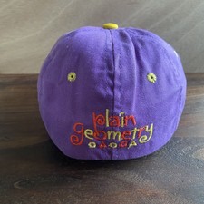 Vintage Plain Geometry Purple No Brim Hat Cap Adjustable USA Made