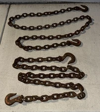 1/2 Inch Heavy Duty Chains For Towing Lifting Securing Big Loads 10ft And 12ft