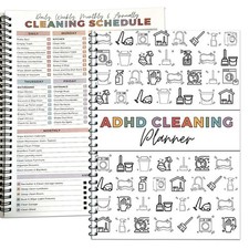Adhd Cleaning Planner,Household Cleaning Planner, Daily, Weekly And Monthly H...