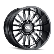 20x12 Cali Off-road Summit Black Milled Wheel 6x5.5 -51mm