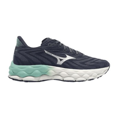 Women's Mizuno Wave Sky 8, India Ink/Silver, 6.5 B Medium US