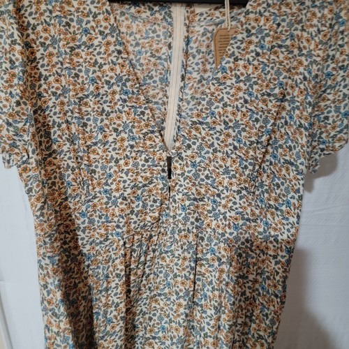 Natural Life Evangeline Floral Maxi Dress Womens XL Cottage Core Boho New - Afbeelding 5 van 17