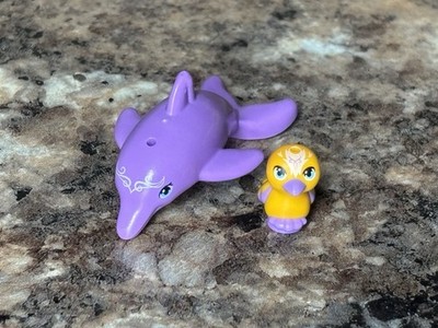 Lego Elves Pet x 2 Purple Dolphin (Delphia) & Bird (Sebastian) 41072 41193