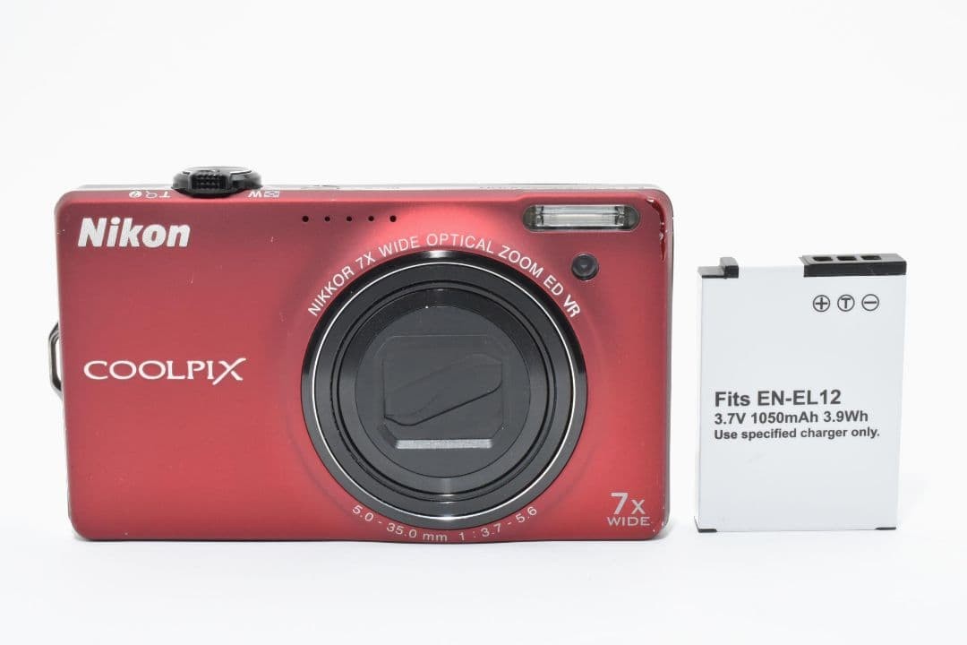 Nikon Coolpix S6000 Red Compact Digital Camera Tested Excellent