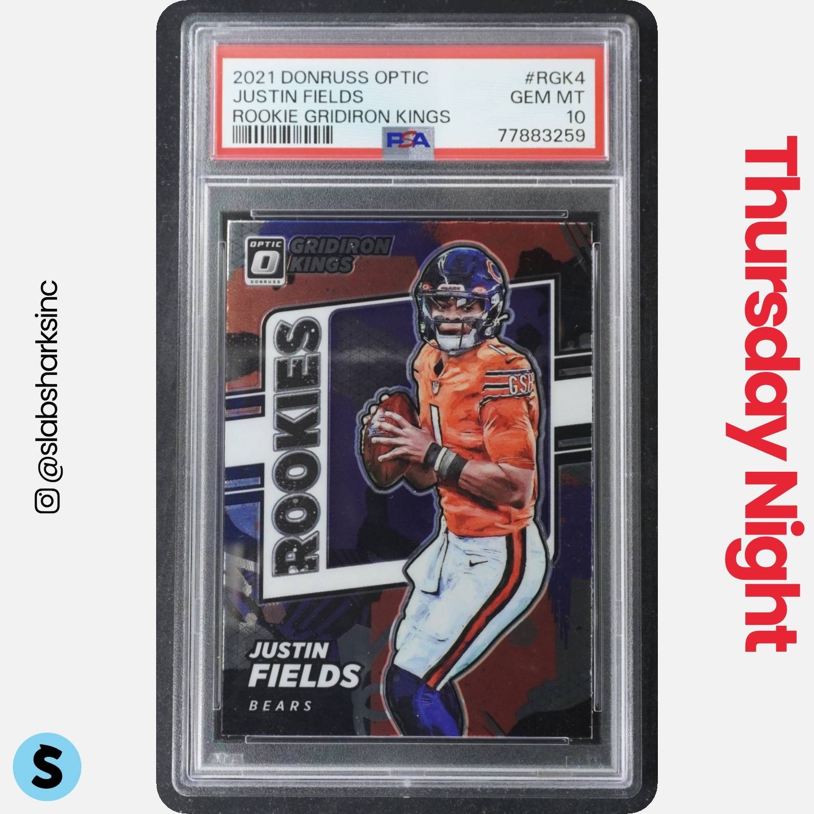 Justin Fields Panini Donruss Optic Rookie Gridiron Kings #RGK4 Base