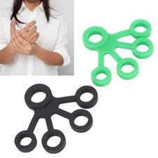 2pcs Silicone Finger Stretcher Portable Elastic Hand Resistance Bands Streng CHU